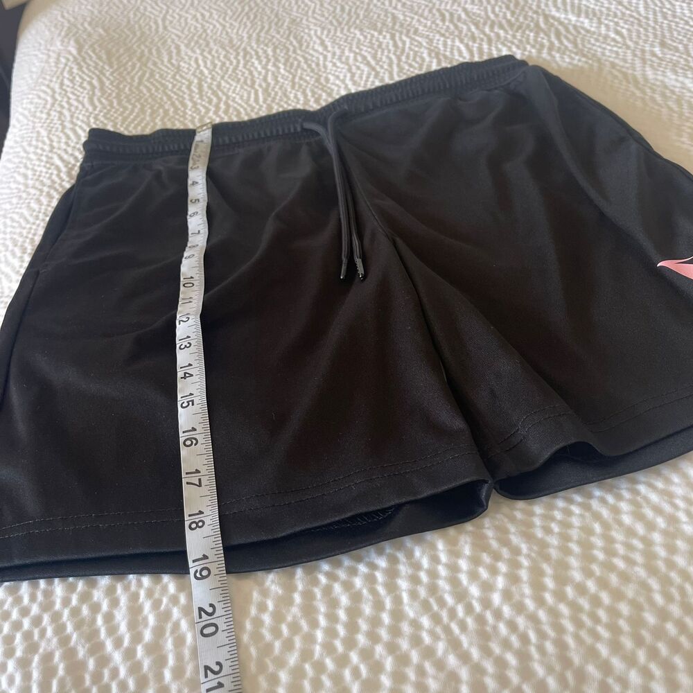 Messi Mens Athletic Fleece Black Active Jersey Pant Sports Shorts Size M - Picture 9 of 9